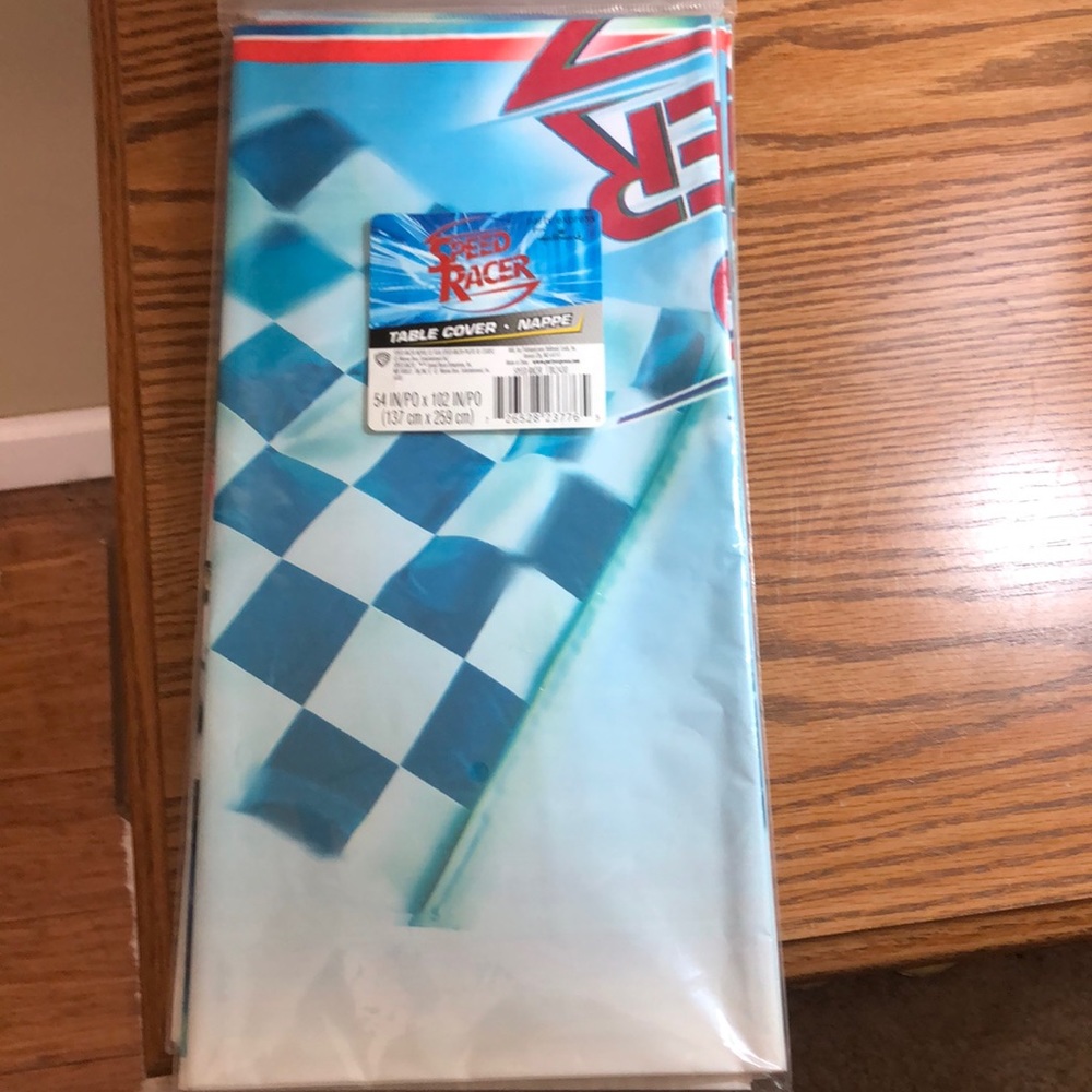 NIP 2 Speed Racer Tablecovers 54 x 102”